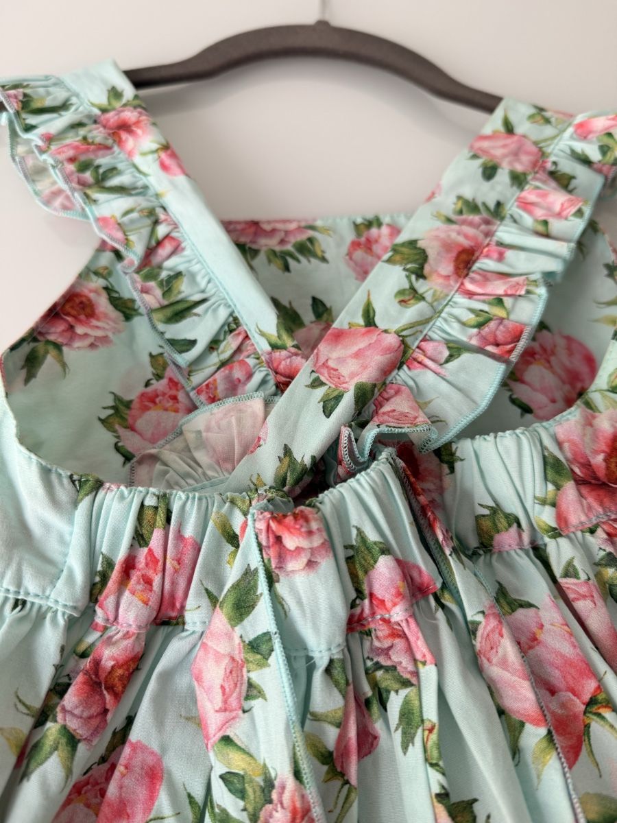 Kleider & Röcke: Phi Kleid Blumenmuster mint Grösse 9/10 Jahre – Gebraucht aus Basel von Upside12 3