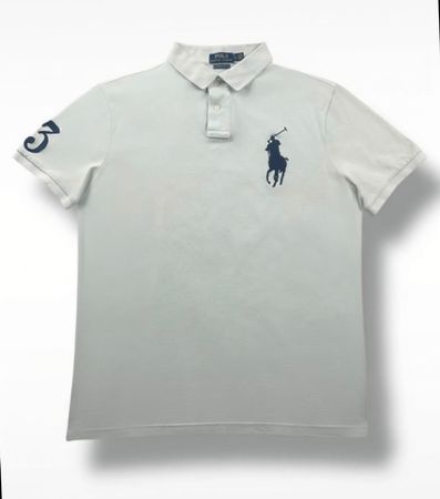Polo Ralph Lauren bleu clair big pony - Custom Slim Fit - L