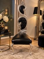 Luxuriös - Barock Stuhl mit Knopfheftung
