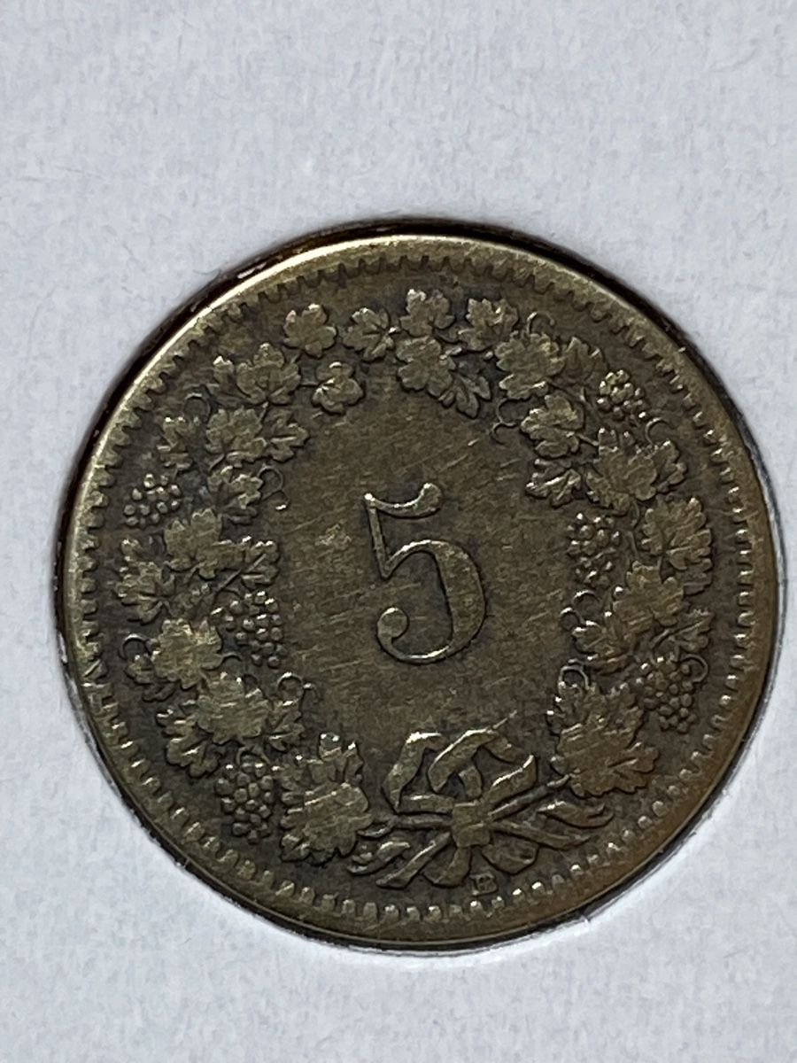 Tutti le monete: Suisse - 5 centimes - 1850 BB - AG  – Usato da Payerne venduto da Mike1682 1
