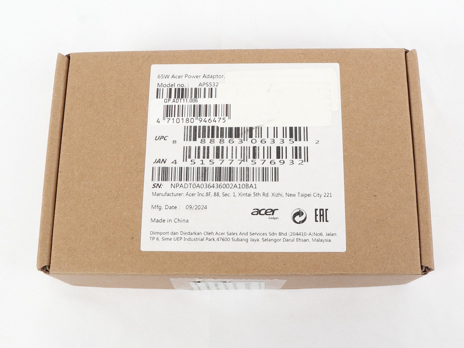 Acer Ladegerät: ACER Netzteil 65 W Power – Neu (gemäss Beschreibung) aus Steinen von Restwert_Steinen 7