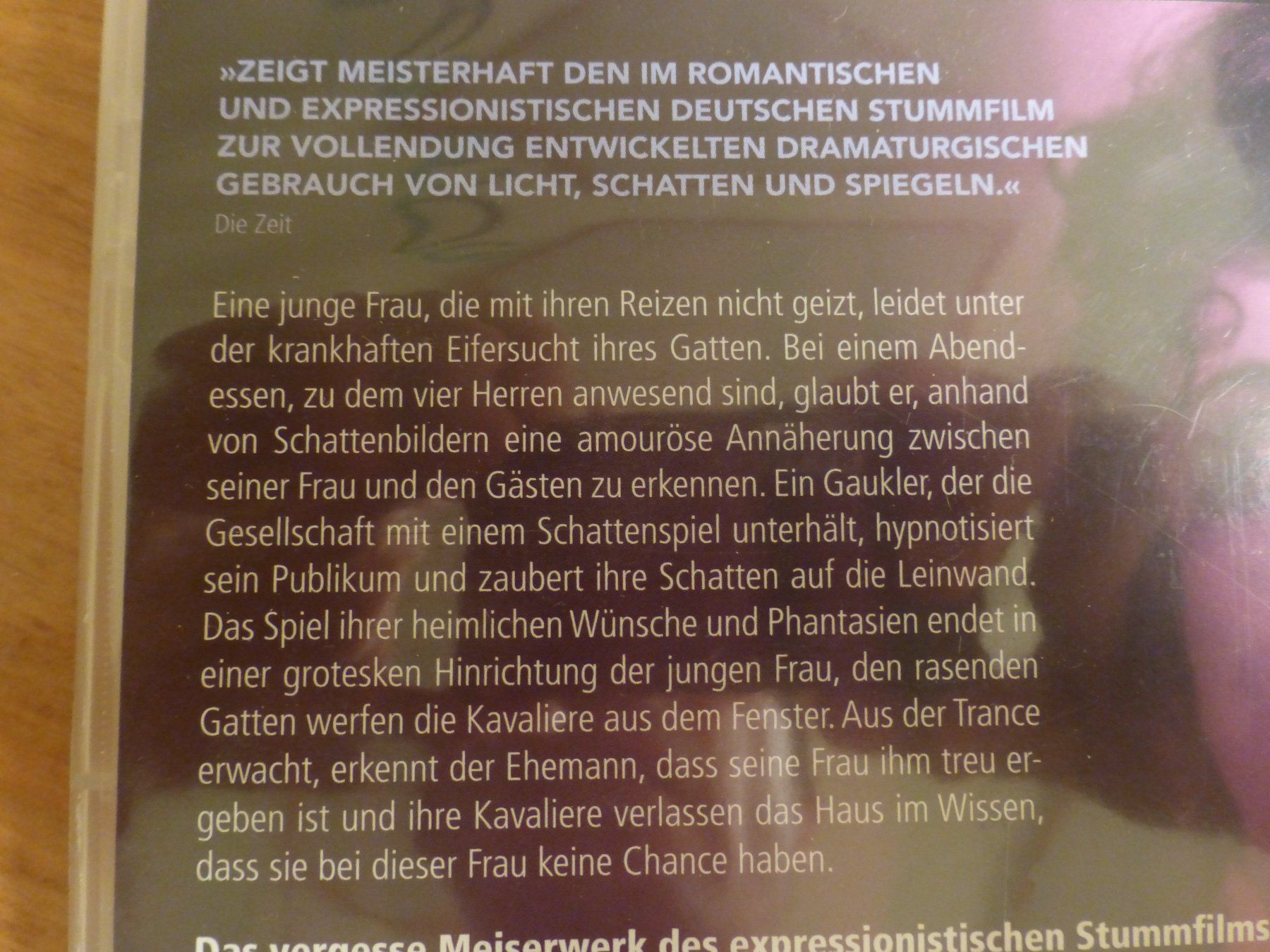 Tutti i DVDs: Schatten Eine nächtliche Halluzination DVD – Usato da Zumikon venduto da psisound 2