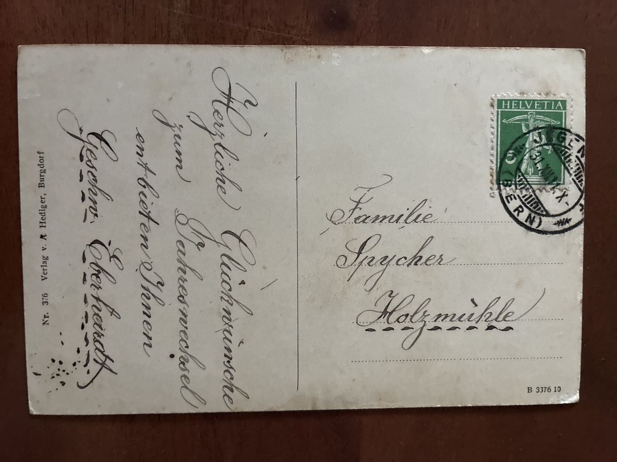 Cartoline postali: Ansichtskarte Schweiz von Bad Münchringen BE – Usato da Oftringen venduto da Cla.vD.74 1