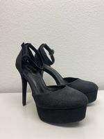 Scarpe glitterate con plateau