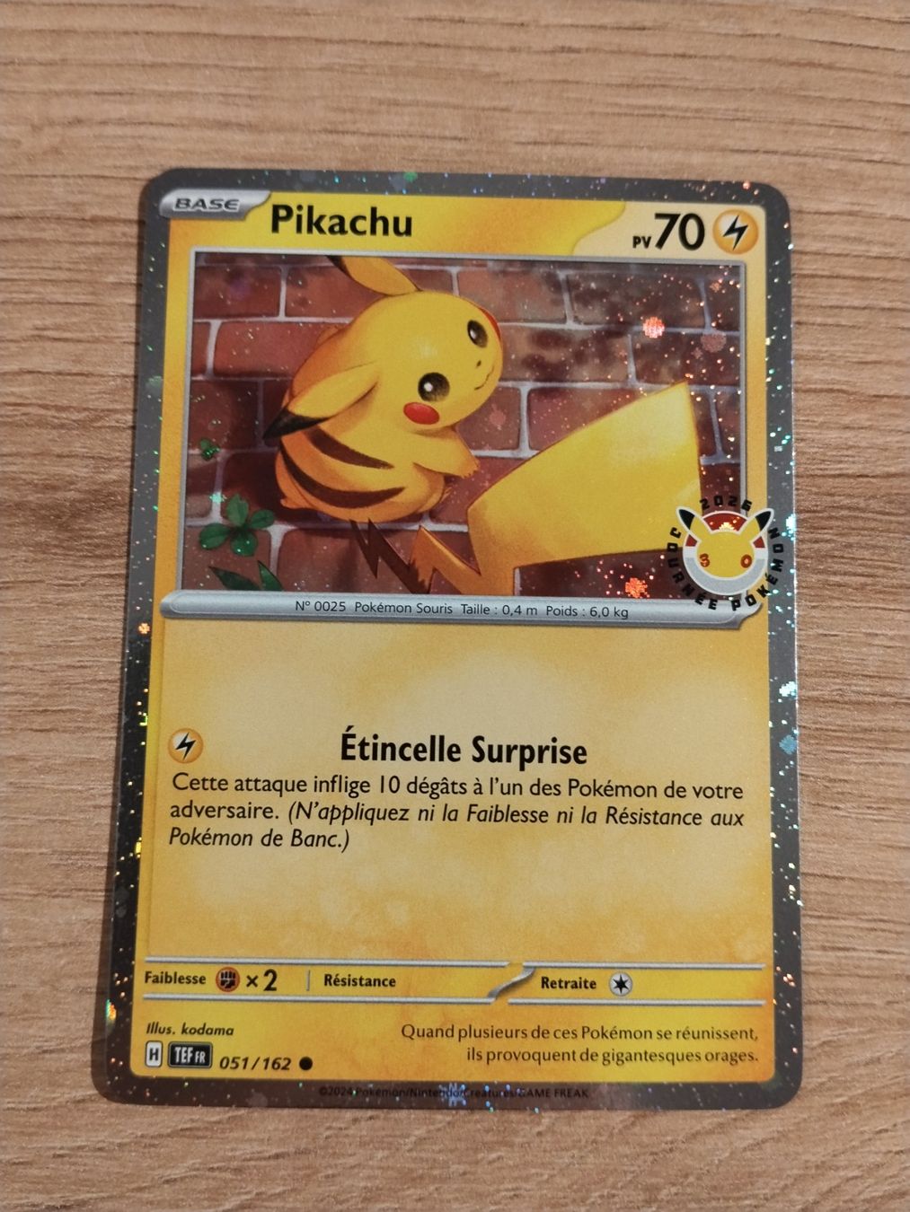 Pokémon Carte collezionabili: Pokémon Promo: Pikachu FR – Usato da Palézieux-Village venduto da oufoux08