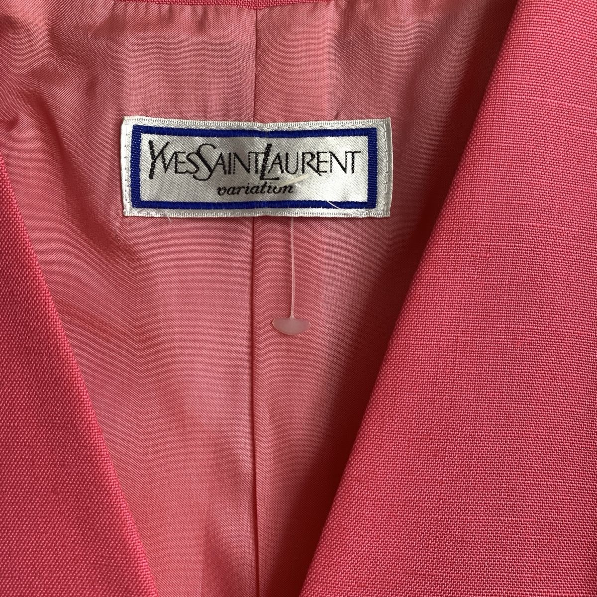 Saint Laurent Giacche: Yves Saint Laurent Variation Pink Spring Blazer, S – Usato da Genève venduto da Kookiek 2