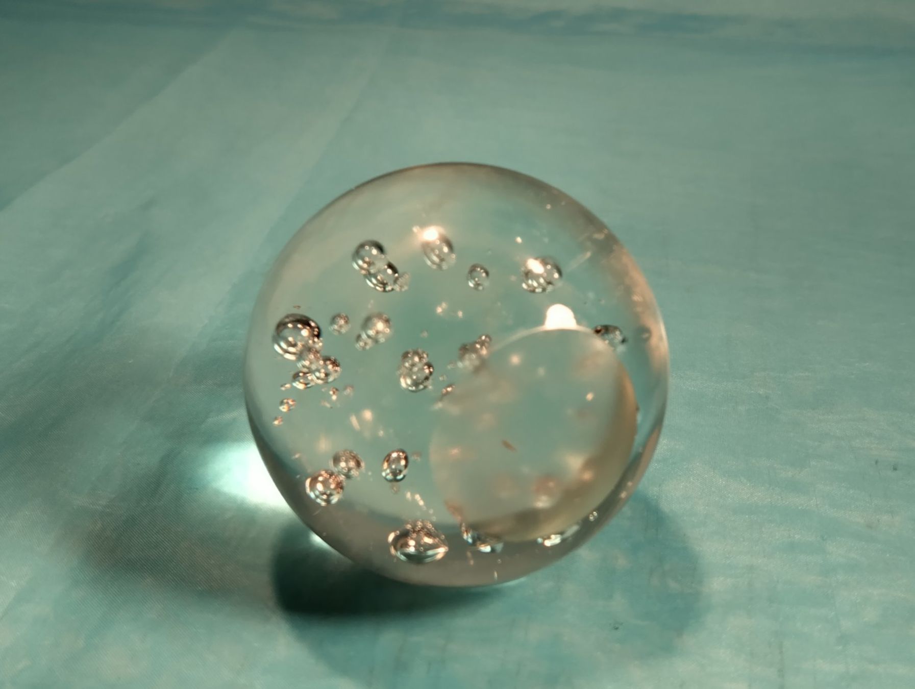 Figuren: Glaskugel mit verschiedenen Luftblasen, Paperweight – Neu (gemäss Beschreibung) aus Bellach von JingleCherry 2