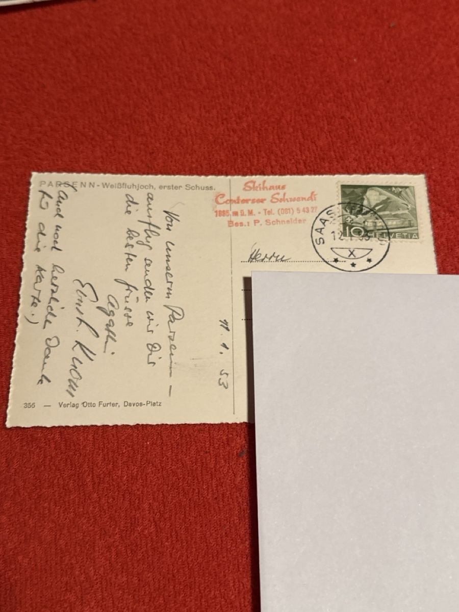 Cartoline postali: Ak parsenn – Usato da St. Antönien venduto da and_75rc 1