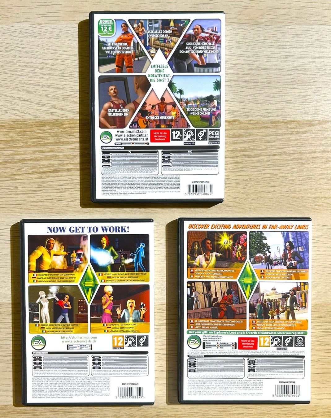 Microsoft Spiele: Die Sims 3 PC + Expansion Pack Ambitions + World Adventures – Gebraucht aus St. Gallen von Alpine.Arcade 1