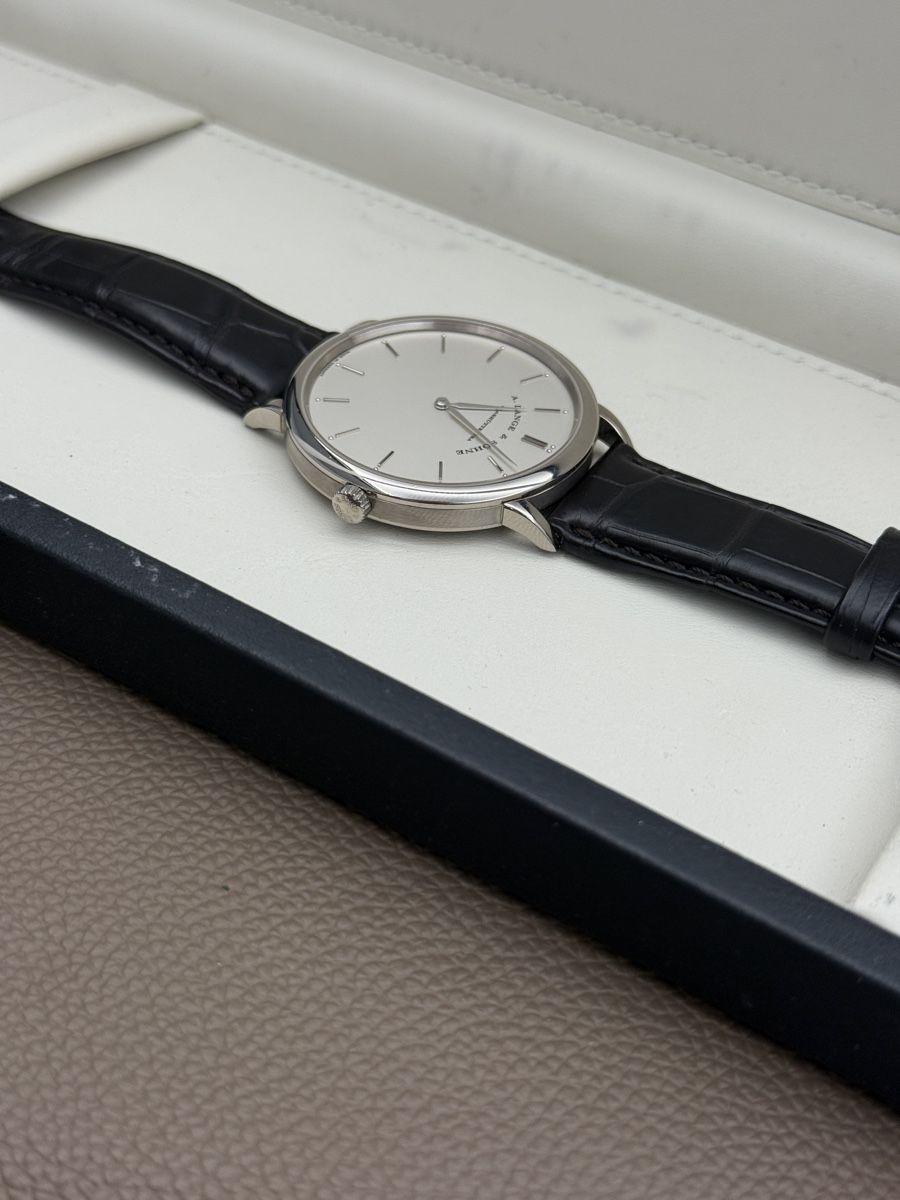 A. Lange & Söhne Orologi: A.Lange und Söhne Saxonia Thin full set like new Handaufzug – Usato da Zürich venduto da watchdealer-24 8