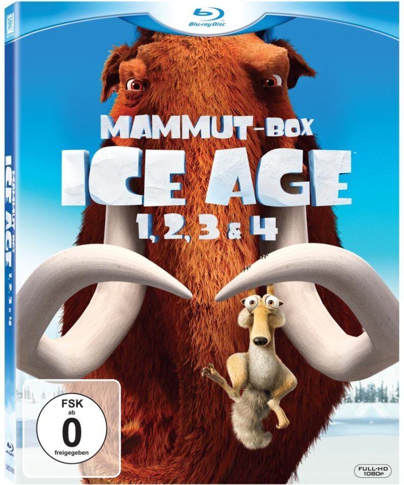 Tutti i DVDs: Ice Age 1-4 - Mammut-Box (4 Blu-rays) – Usato da Uzwil venduto da visions77