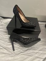 Stylische Elegante High Heel Pumps Spitzen Strass Gr 37 Neu