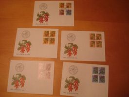 PJ 1976 FDC Serie und 4er AB NUR 60 RP