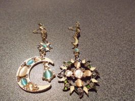 Ohrstecker Sonne/Mond rosa