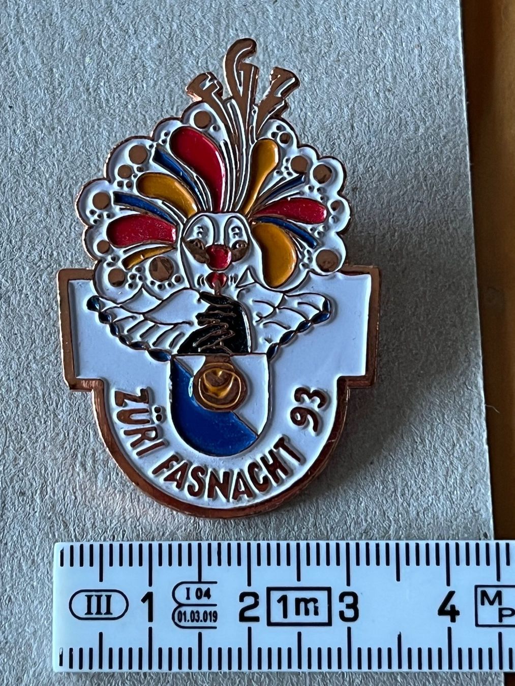 Plaketten & Abzeichen: Züri Fasnacht Pin 1993 – Gebraucht aus Zürich von Gurkis 2
