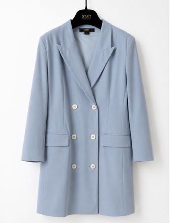 Seventy Blazer hellblau Doppelreiher Gr 40