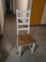 Stuhl weiss Holz neuwertig  5stück