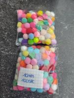 2 Pack Pompoms 100Stk Mix Farben 10mm