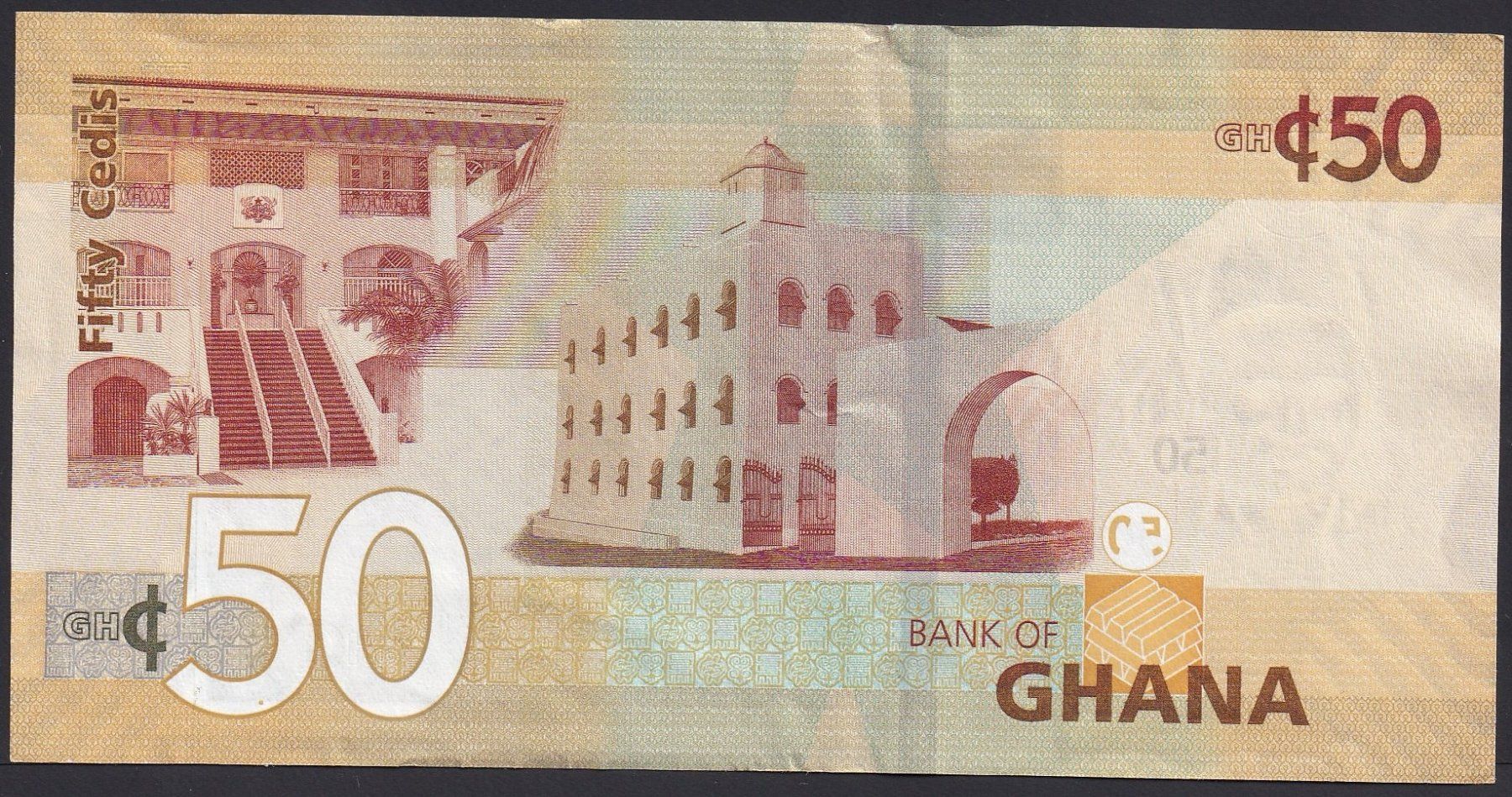 Banconote: Ghana 50 Cedis 2019 – Usato da Brugg AG venduto da banknoten_muesli 1