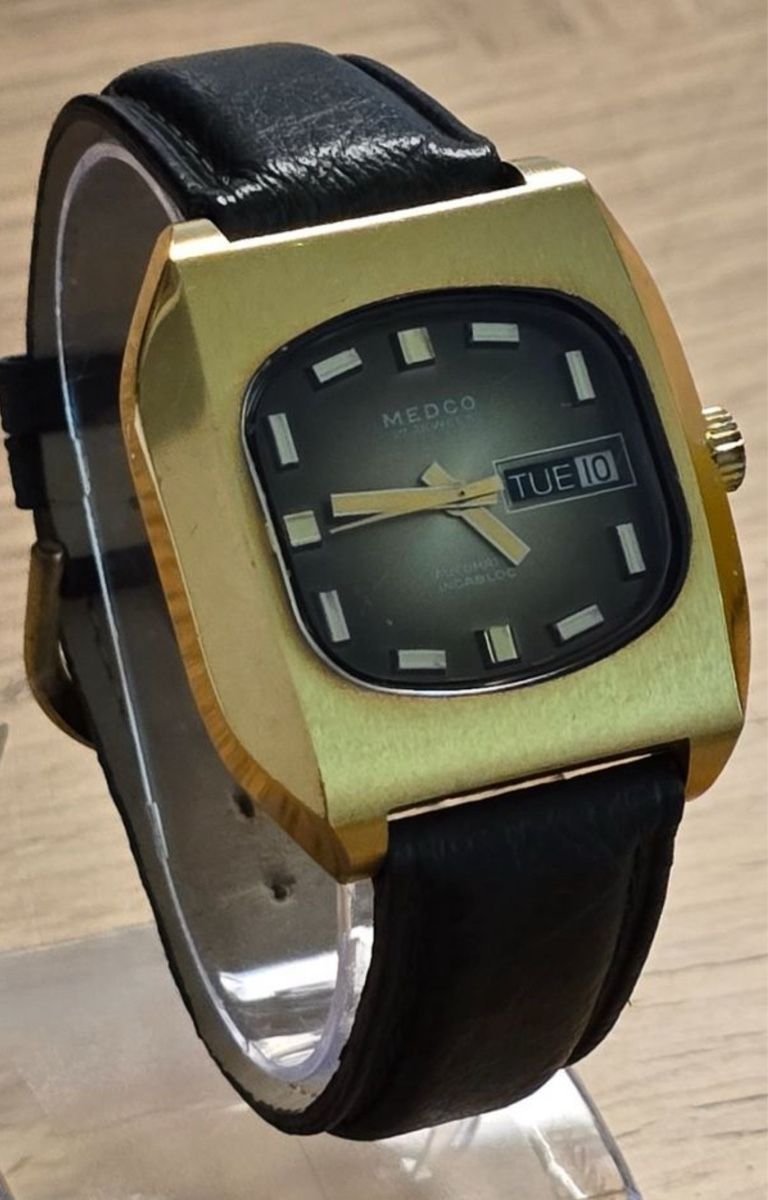 Orologi: Vintage Medco Automatic Uhr, vergoldet! – Usato da Untersiggenthal venduto da TimeandShine 2