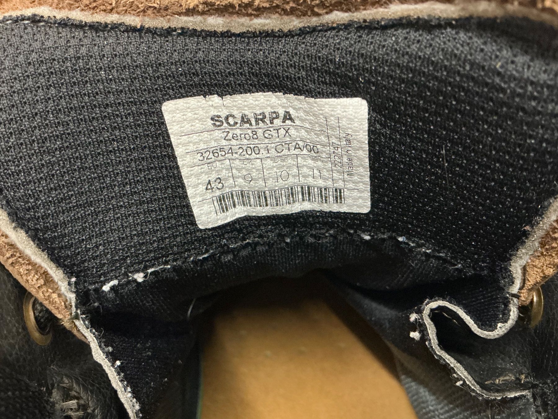 Scarpa Herrenschuhe: SCARPA Mojito Basic Mid / Leder Wanderschuhe – Gr. 43 (27.5) – Gebraucht aus Siebnen von mac_8tmv 6