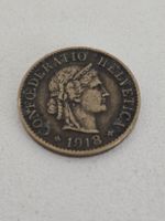 Münze 5 Rappen Helvetia 1918 guter Zustand