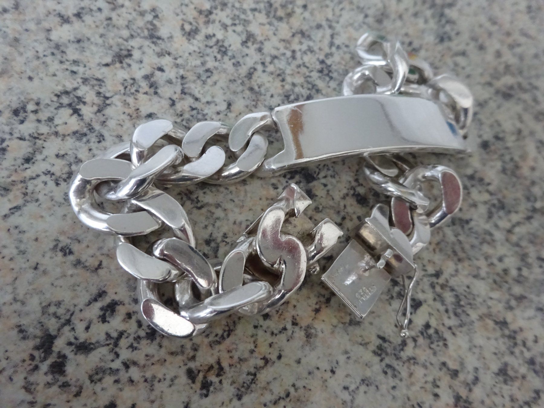 Armbänder & -reifen: Rocker Panzer Armband / massiv Silber – Gebraucht aus Esslingen von FetteSchnecke 6