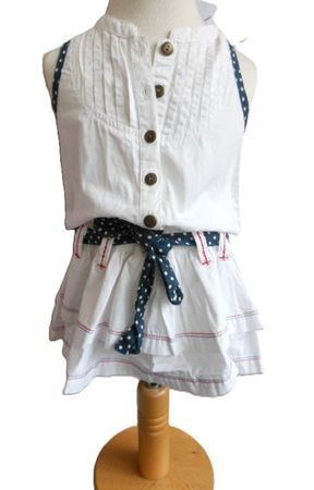 ca.Gr. 86 süsses weisses Sommerkleid