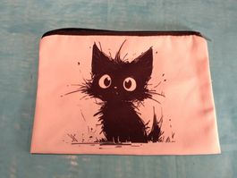 Kleines Täschchen, Katze, Reissverschluss