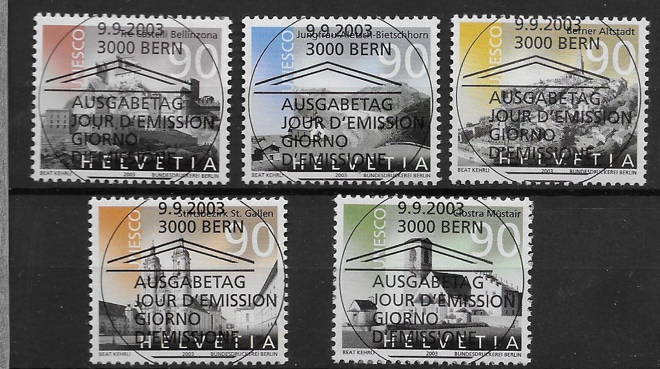 Tutti i francobolli: V1096 - Unesco 2003 vollstempel – Usato da Trélex venduto da Phil_Albert