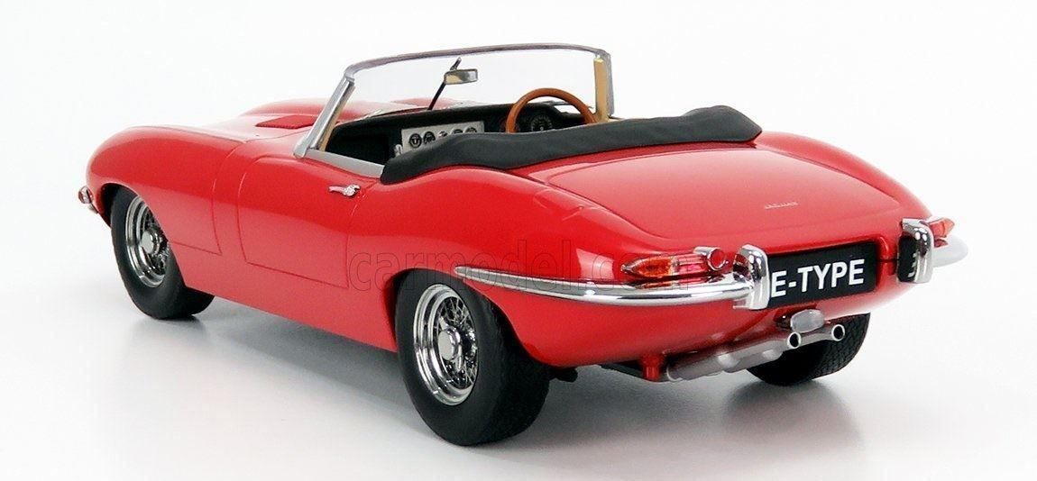 KK-Scale Voitures modèles: JAGUAR E-Type Cabriolet 1961 rot 1:18 von KK-Scale – Neuf avec emballage d'origine à Küttigen par exclusive-modelcars 4