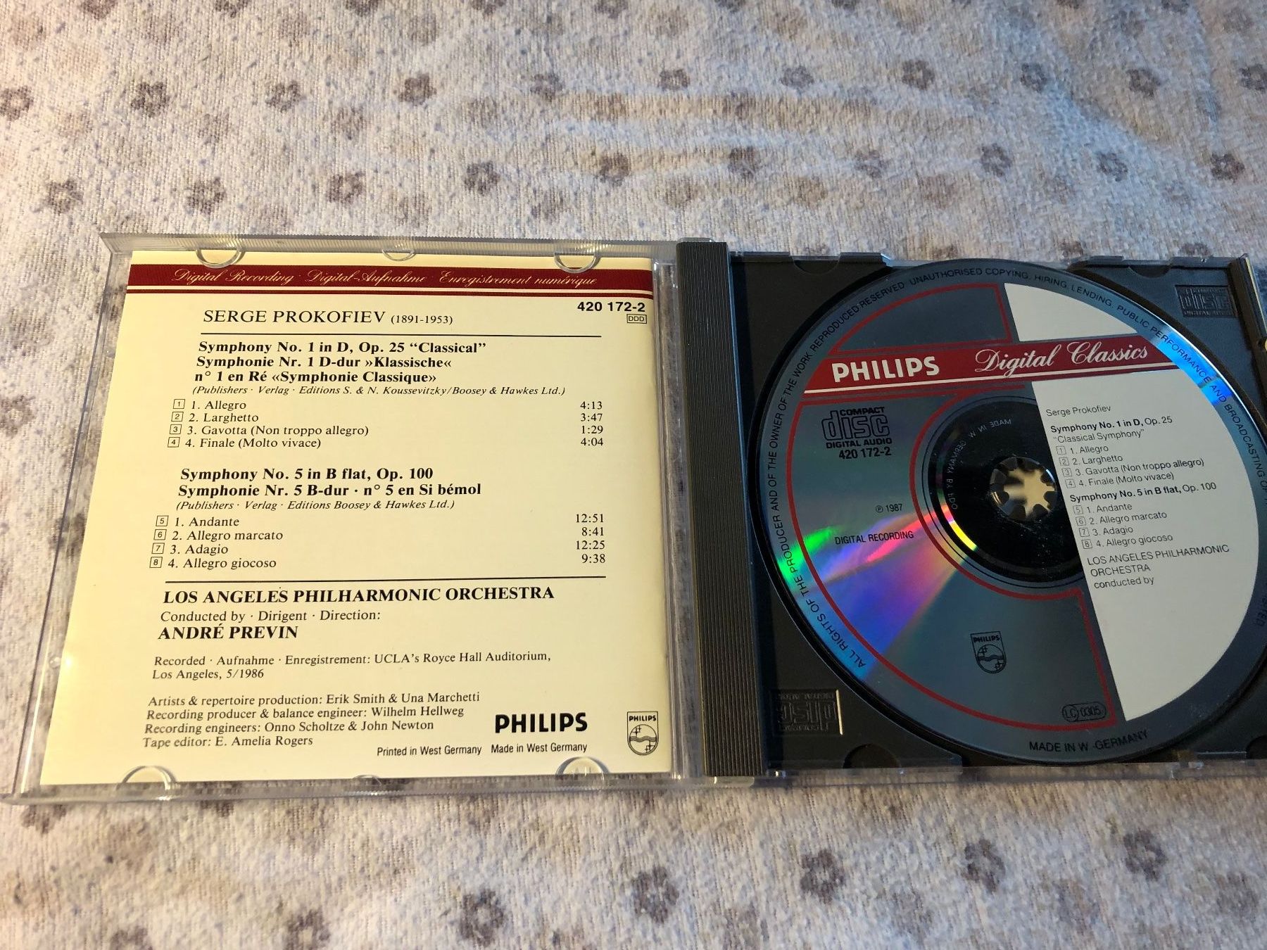 CD: Prokofiev: Symphonien Nr. 1 & 5 - CD – Usato da Schübelbach venduto da Bemafaja 2