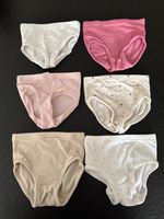 Unterhosen Kinder 6er Pack Punkte Herz Muster Grösse 92/98