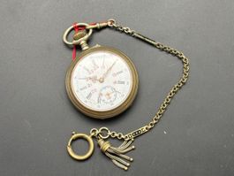 Antike Taschenuhr, Medaille, Thoune 1899 mit Kette