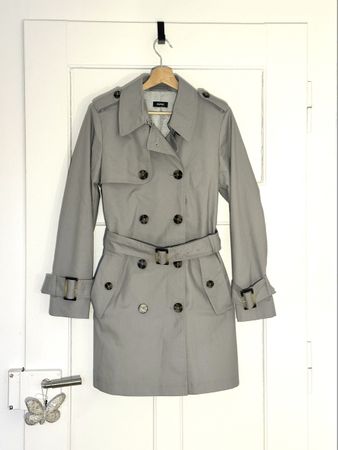 ESPRIT | Eleganter Trenchcoat | S/36 | Grau | Super Zustand