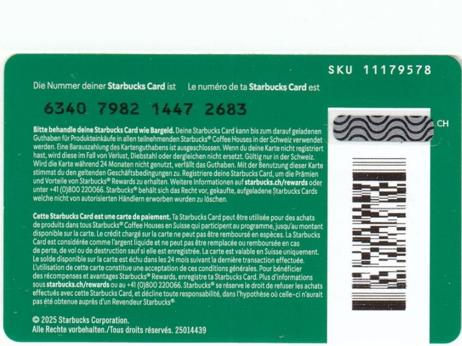 Cartoline: Carte cadeau Starbucks – Nuovo (secondo la descrizione) da Thônex venduto da TIFANY02 1