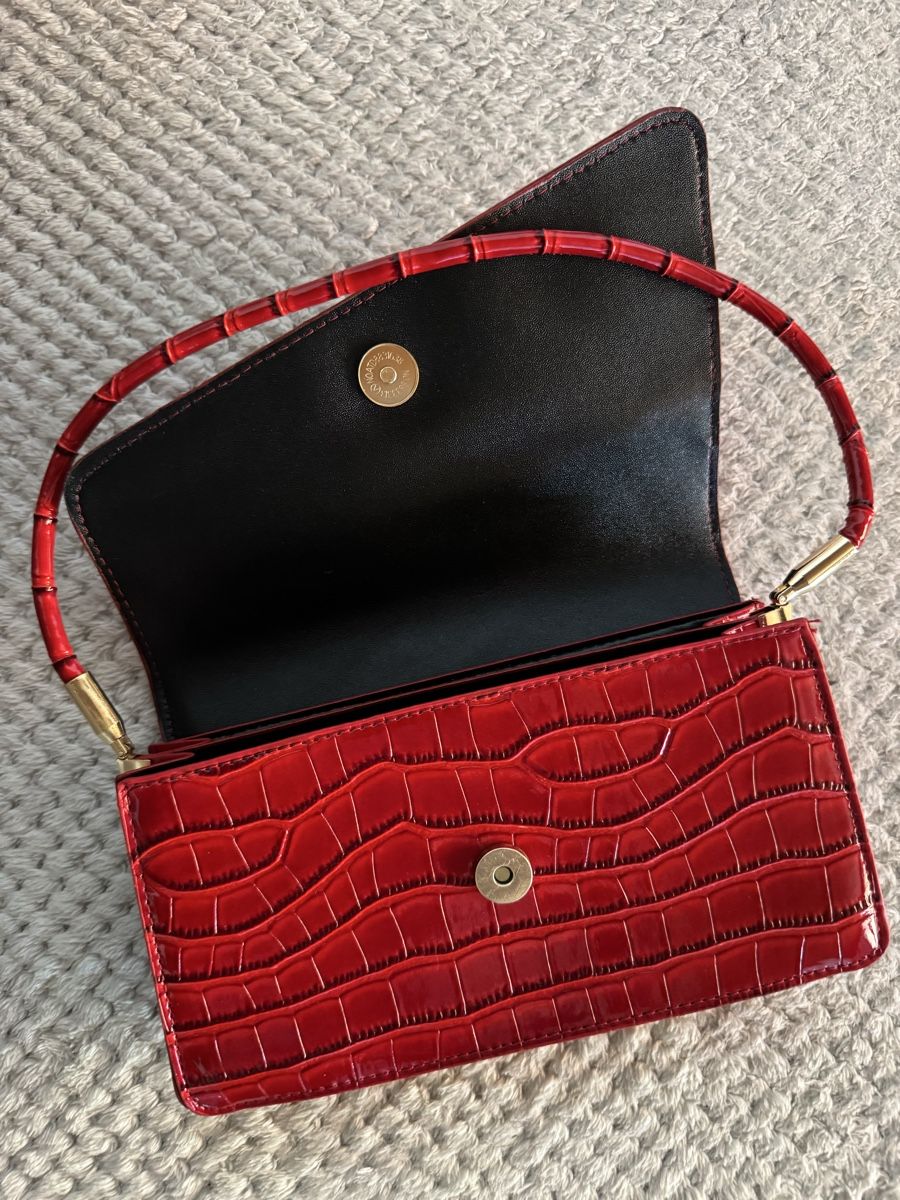 Borse da donna: Handtasche rot Kroko-Optik neuwertig – Nuovo (secondo la descrizione) da Laupersdorf venduto da ValeBoris89 1