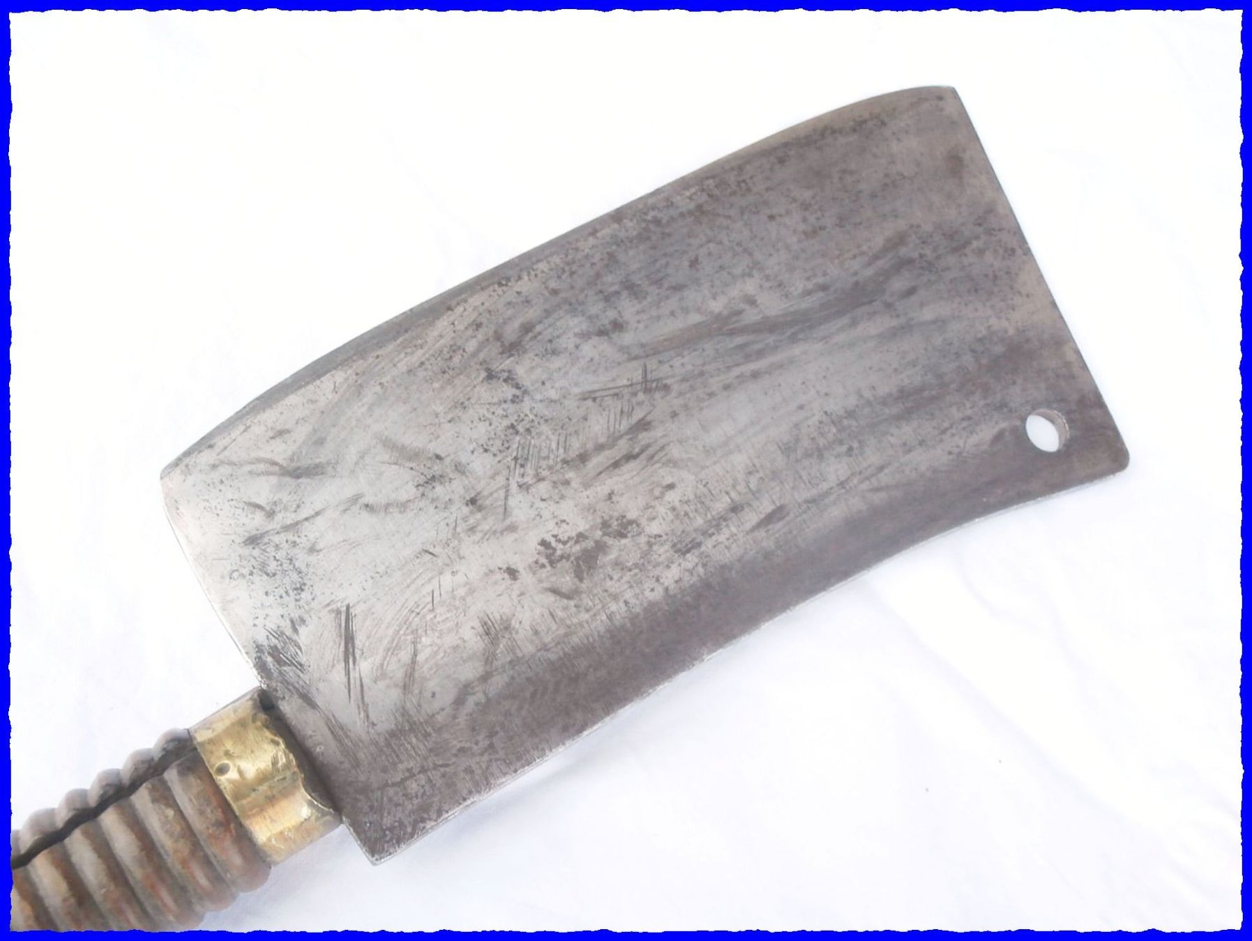 Coltelli da cucina: Schweres altes METZGERMESSER (Hackbeil) mit Holzgriff – Usato da Worblaufen venduto da Re_mo81 7
