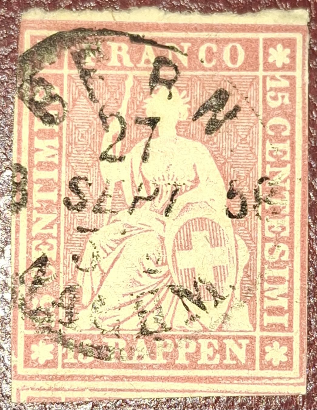 Tutti i francobolli: Strubel 24D Bern  – Usato da Balgach venduto da SIMEON27