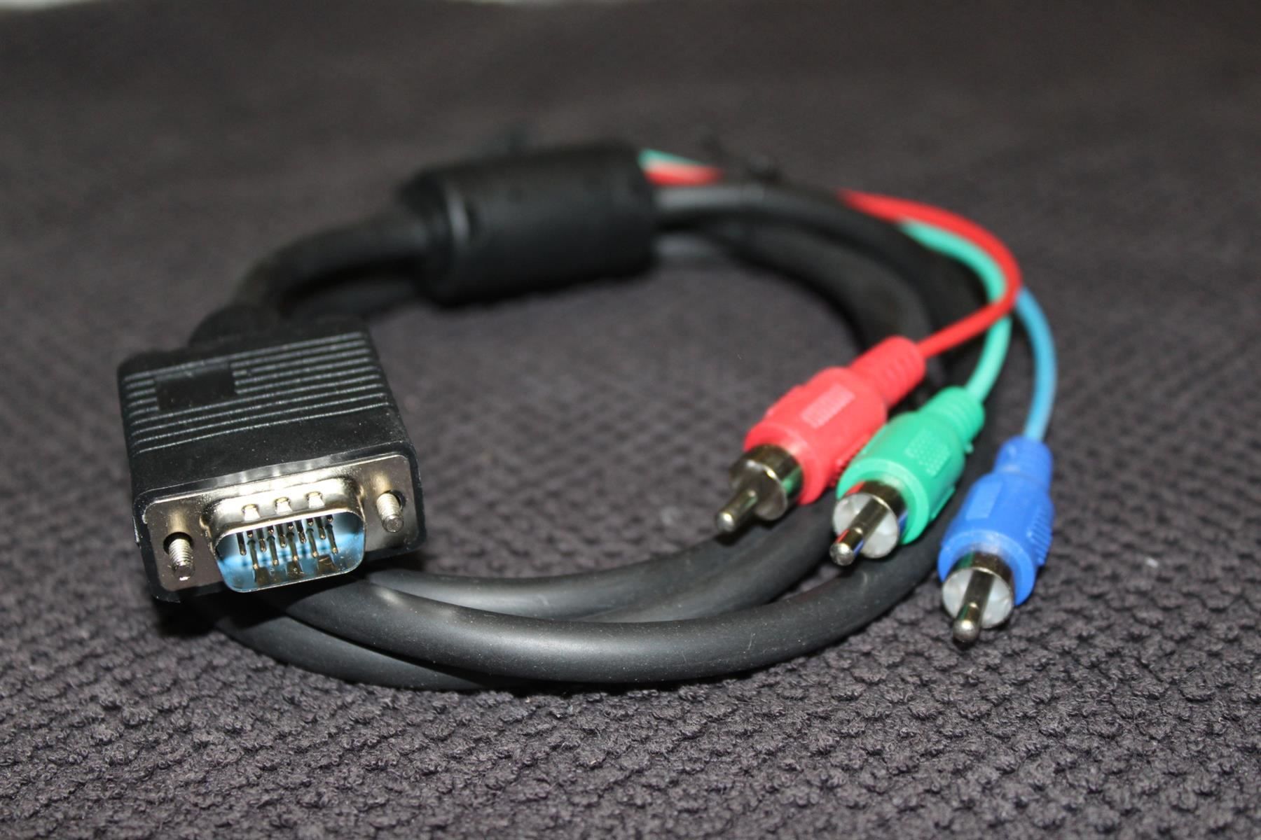 Cavi: Adapter VGA auf 3 Cinch RCA Stecker – Nuovo (secondo la descrizione) da Kirchdorf AG venduto da Apost008