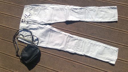Pantalon gris clair marque AP, taille 42 (93cm), NEUF