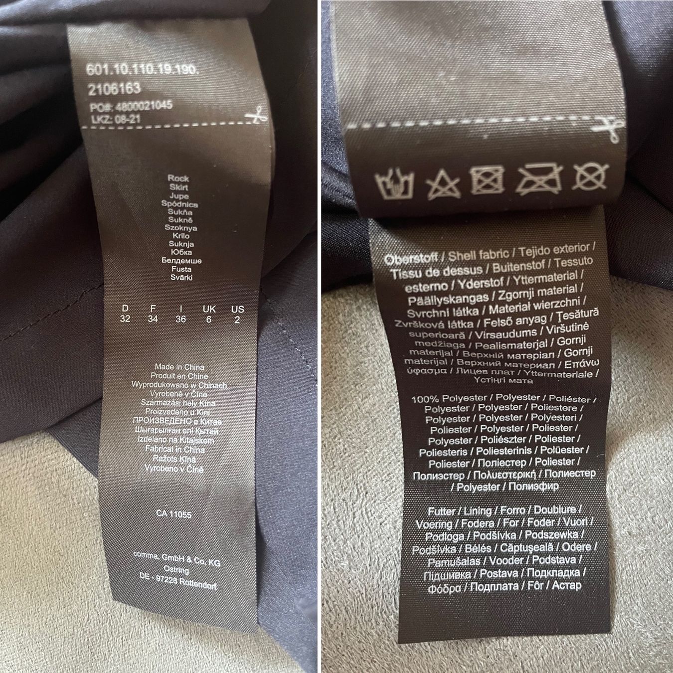 Comma Gonne: COMMA Leather skirt/ Lederrock XS/34 – Nuovo (secondo la descrizione) da Zürich venduto da Angela_Fashion_Lover 9