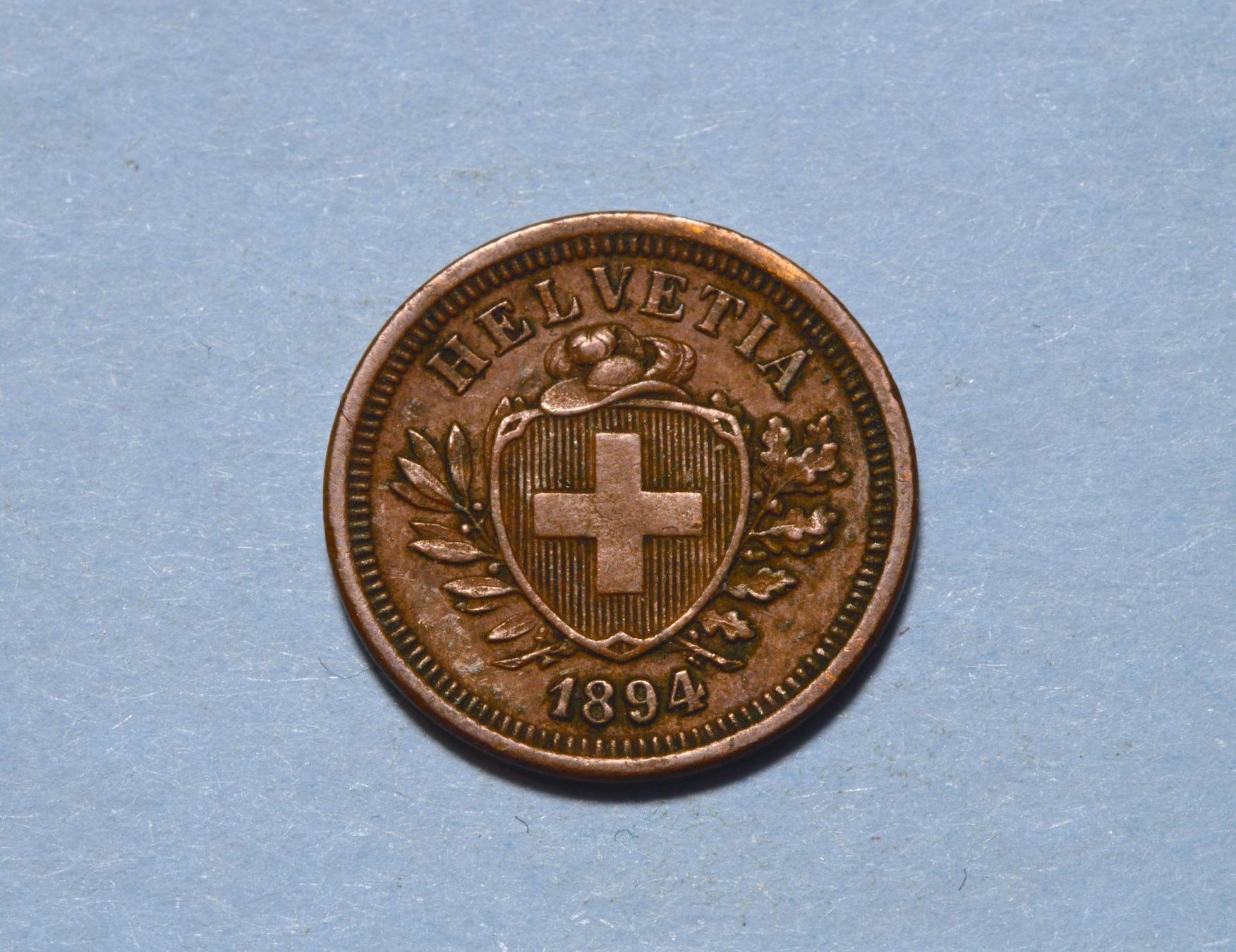 Tutti le monete: 1 Rappen 1894 – Usato da Oberglatt ZH venduto da ZH111