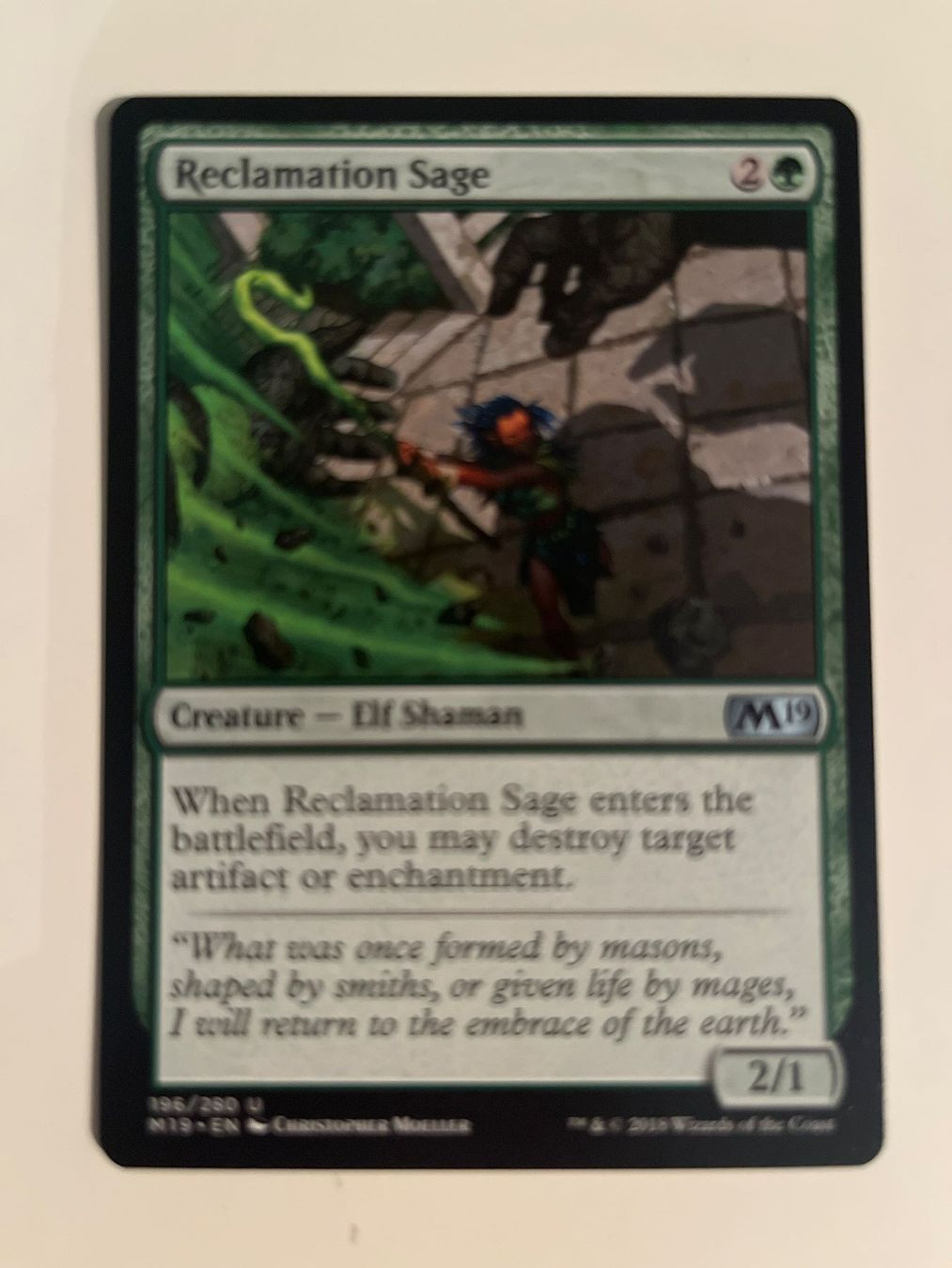 Magic The Gathering Carte collezionabili: 1 x Reclamation Sage - Magic: The Gathering - MtG – Usato da Kriens venduto da Shadi1980