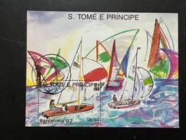 S.Tomé e Principe 1989, Olympic Games Barcelona gest. (E22)