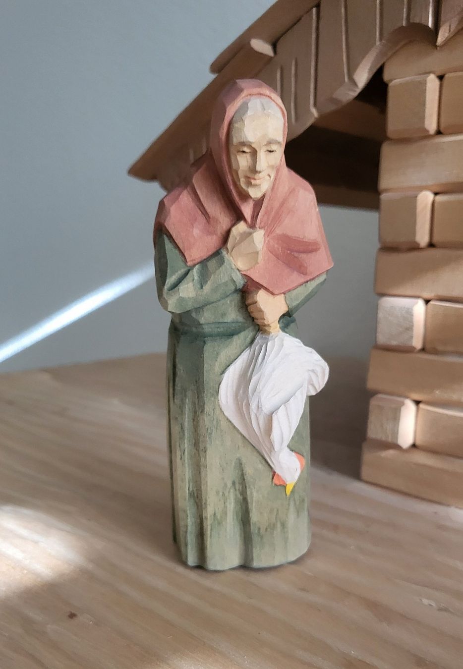 Figurines: original Brienzer Krippenfigur Frau mit Gans – D'occasion à Opfikon par Chbe62
