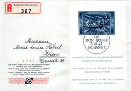 SELTENER HISTORISCHER BRIEFBELEG 1945 SPENDE AN DIE KRIEGSGE