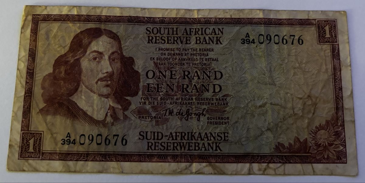 Banconote: Südafrika 1 Rand – Usato da Algetshausen venduto da Carrhard