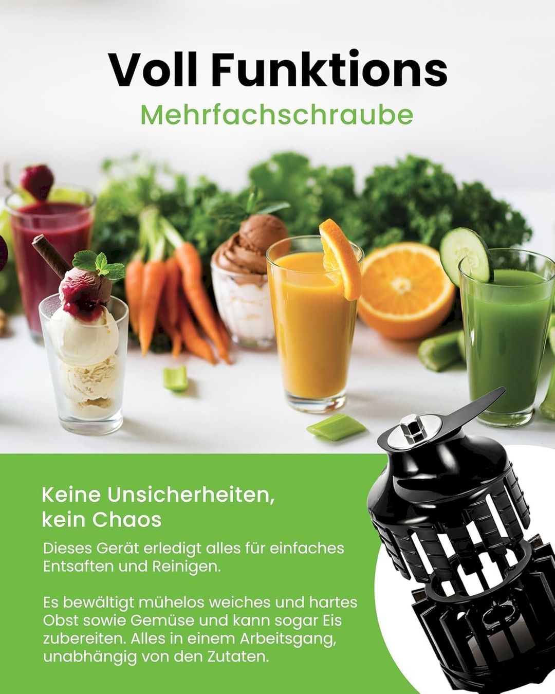 Elettrodomestici da cucina: Hurom H400 Slow Juicer titangrau – Nuovo e nell'imballaggio originale da Bottighofen venduto da zaap 3