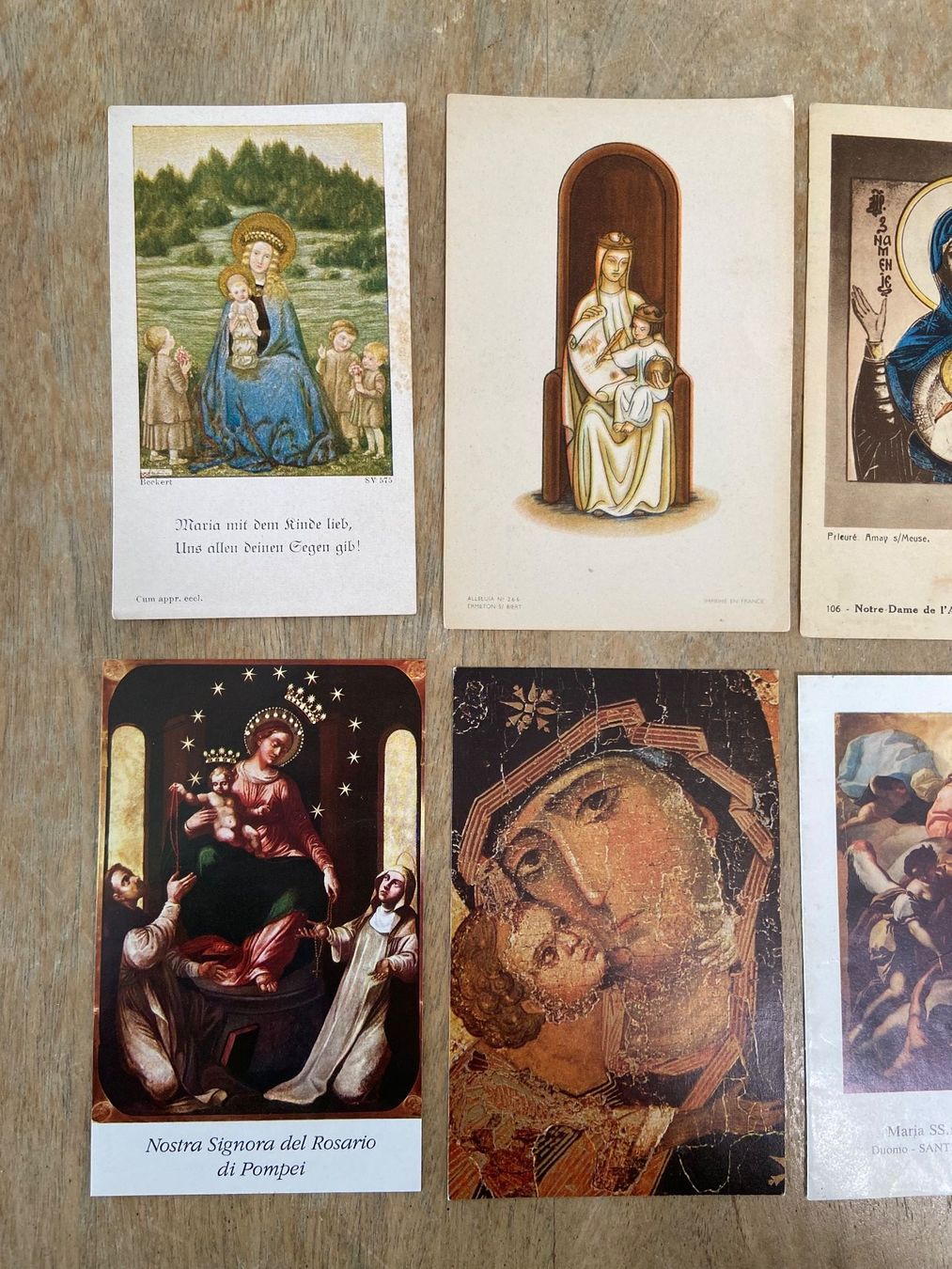 Foto & Immagini: 8 Andachtsbilder Madonna Maria Mutter Gottes – Usato da Luzern venduto da waterfront1 1
